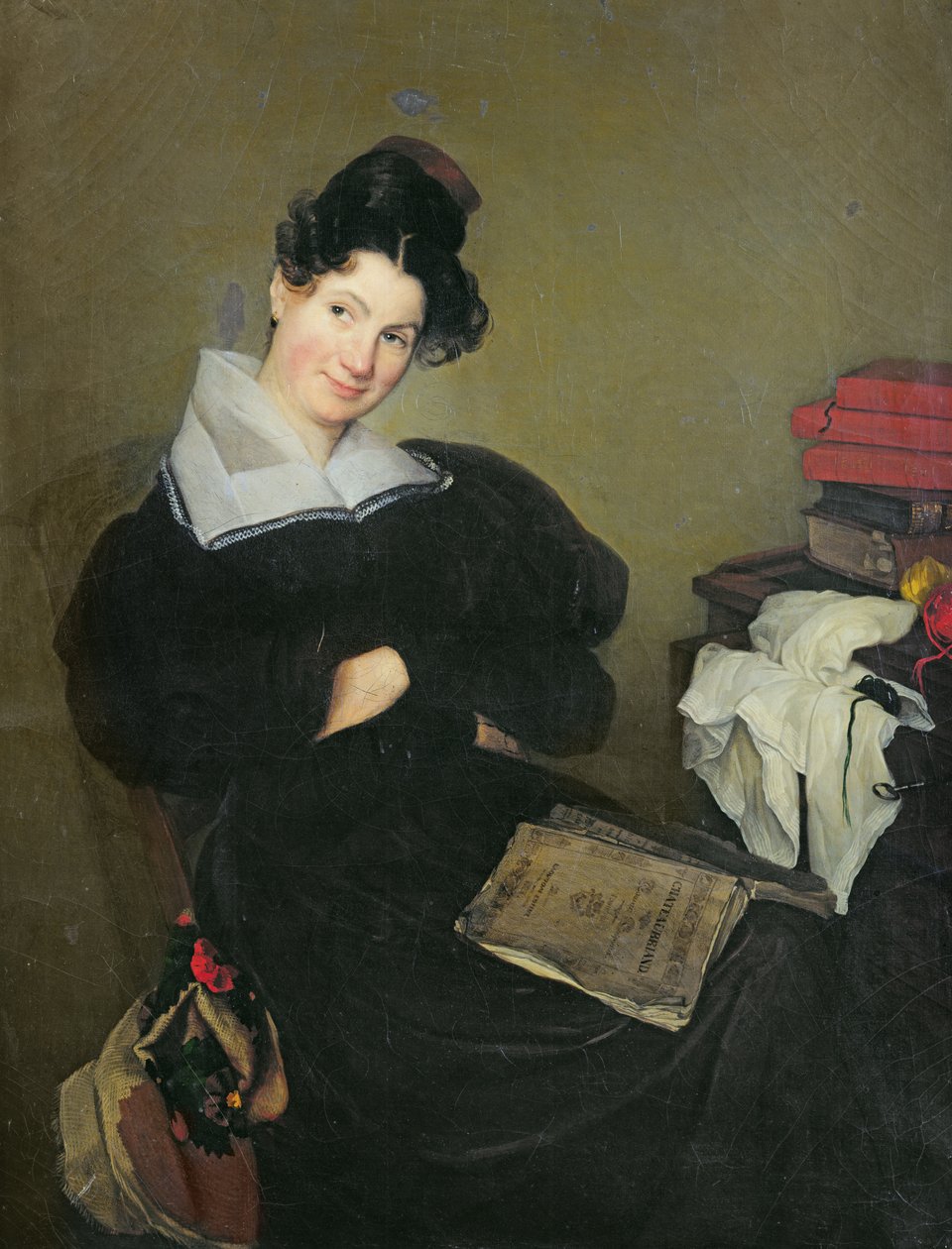 Portræt af Madame Bail, ca. 1830 af Edme Jean Pigal