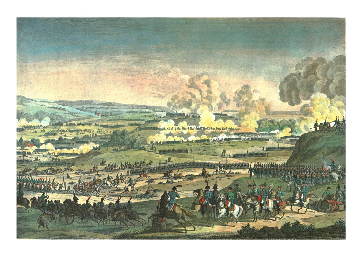 Slaget ved Jena, 14. oktober 1806, c1850 af Edme Bovinet