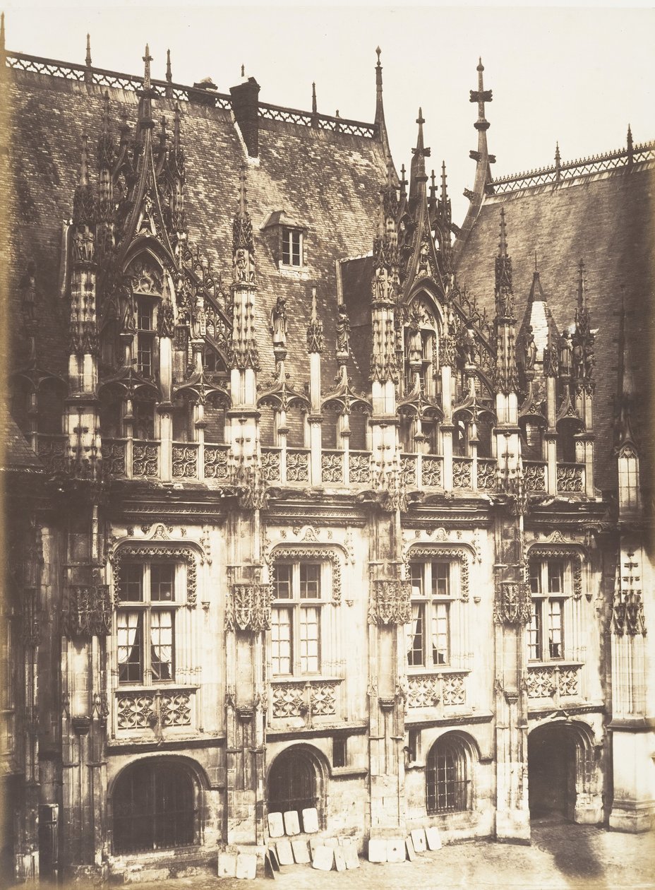 Fragment af Palais de Justice, Rouen, 1852-54. af Edmond Bacot