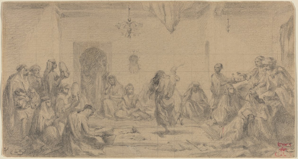 Interiør med danser af Edmond Hédouin