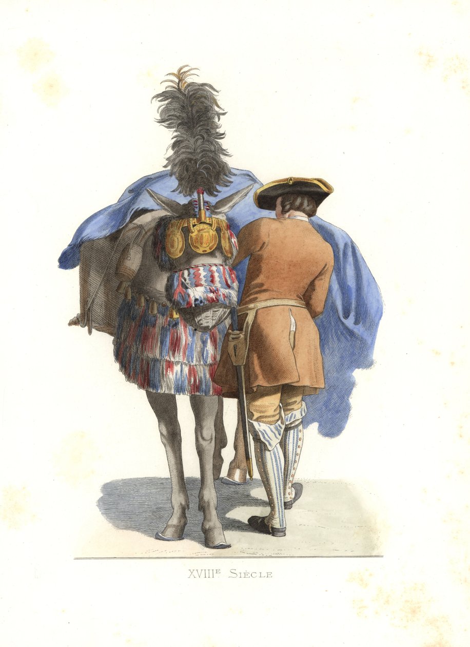 En ryttertjener, Frankrig af Edmond Lechevallier Chevignard
