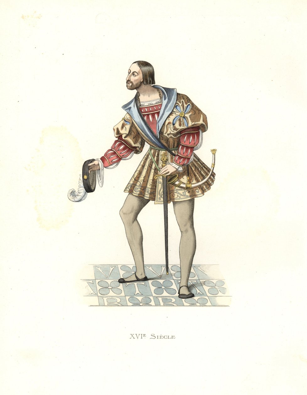 Hofmand for Frans I (1494-1547) af Edmond Lechevallier Chevignard