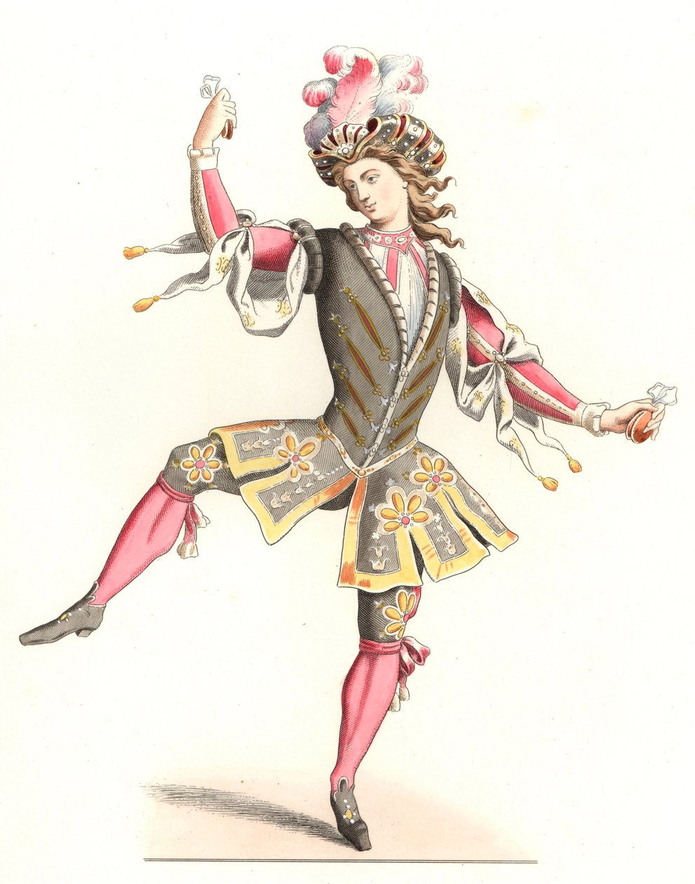 Fransk i dansekostume af Edmond Lechevallier Chevignard