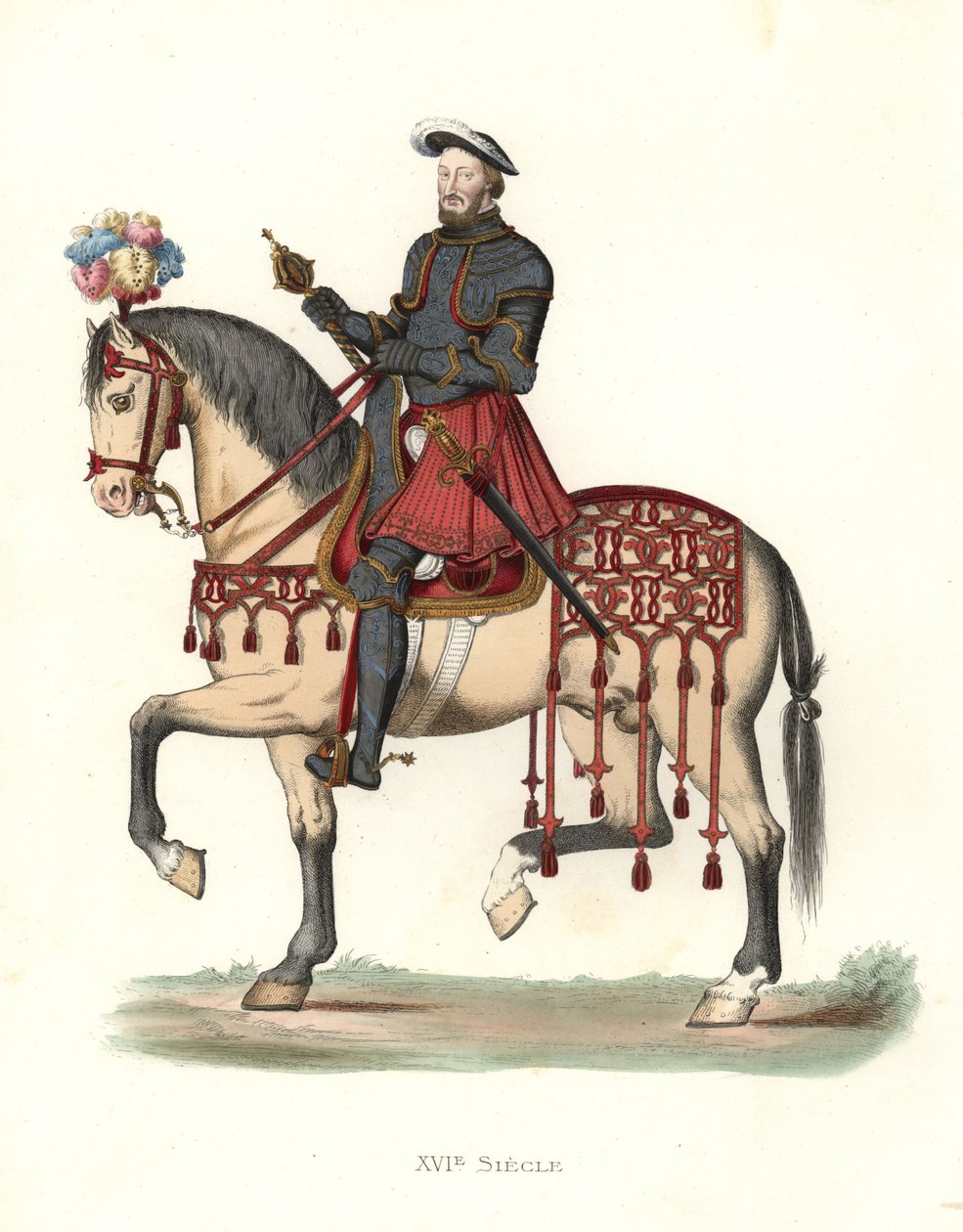 Kong Frans I af Frankrig (1494-1547) af Edmond Lechevallier Chevignard