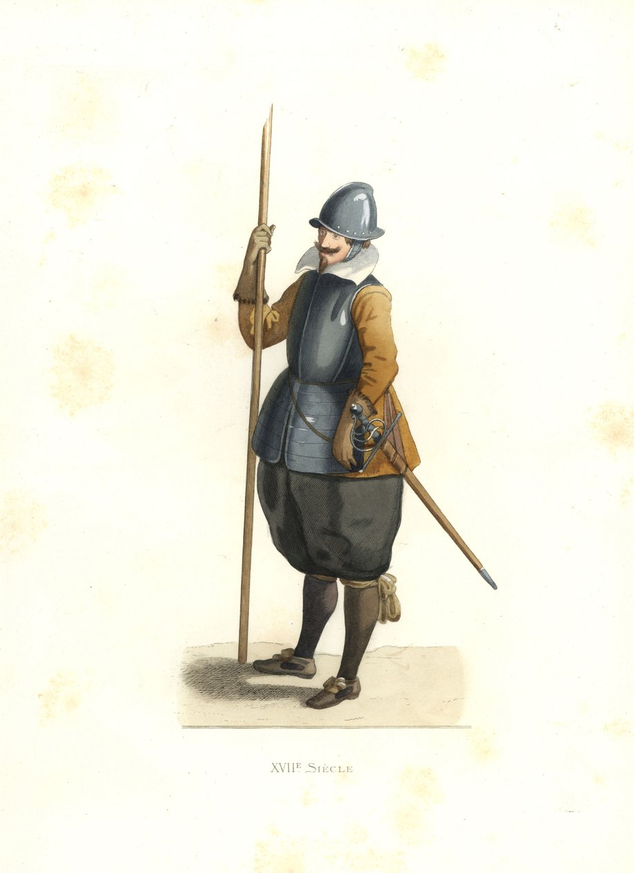 Pikeman, Fransk Flandern af Edmond Lechevallier Chevignard