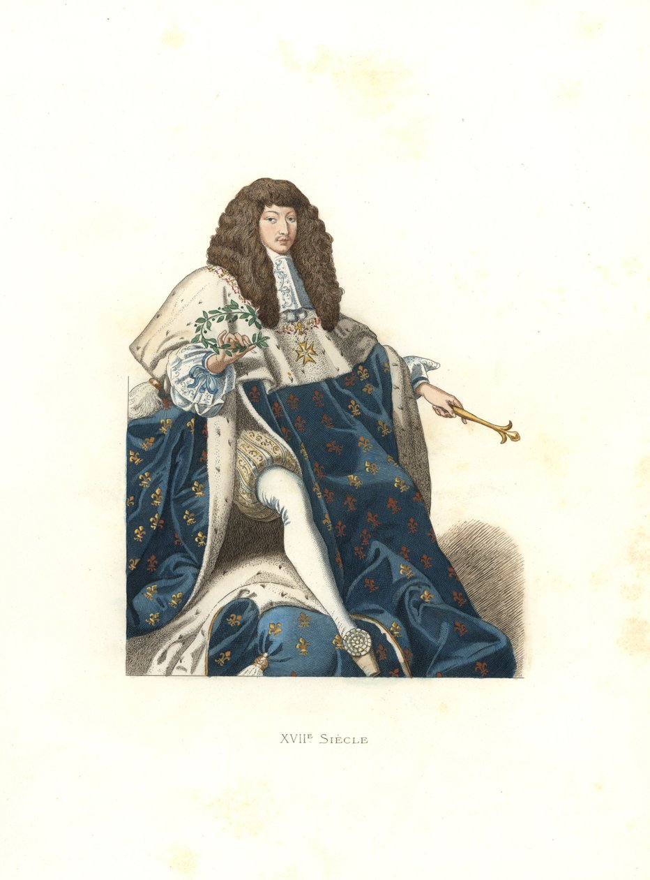 Unge Ludvig XIV, konge af Frankrig af Edmond Lechevallier Chevignard