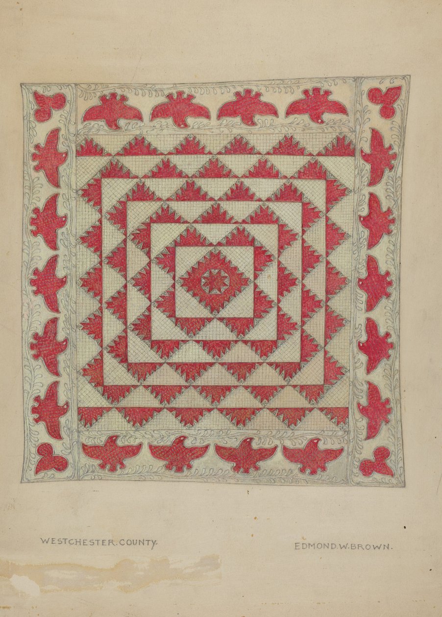 Patchwork Quilt af Edmond W. Brown