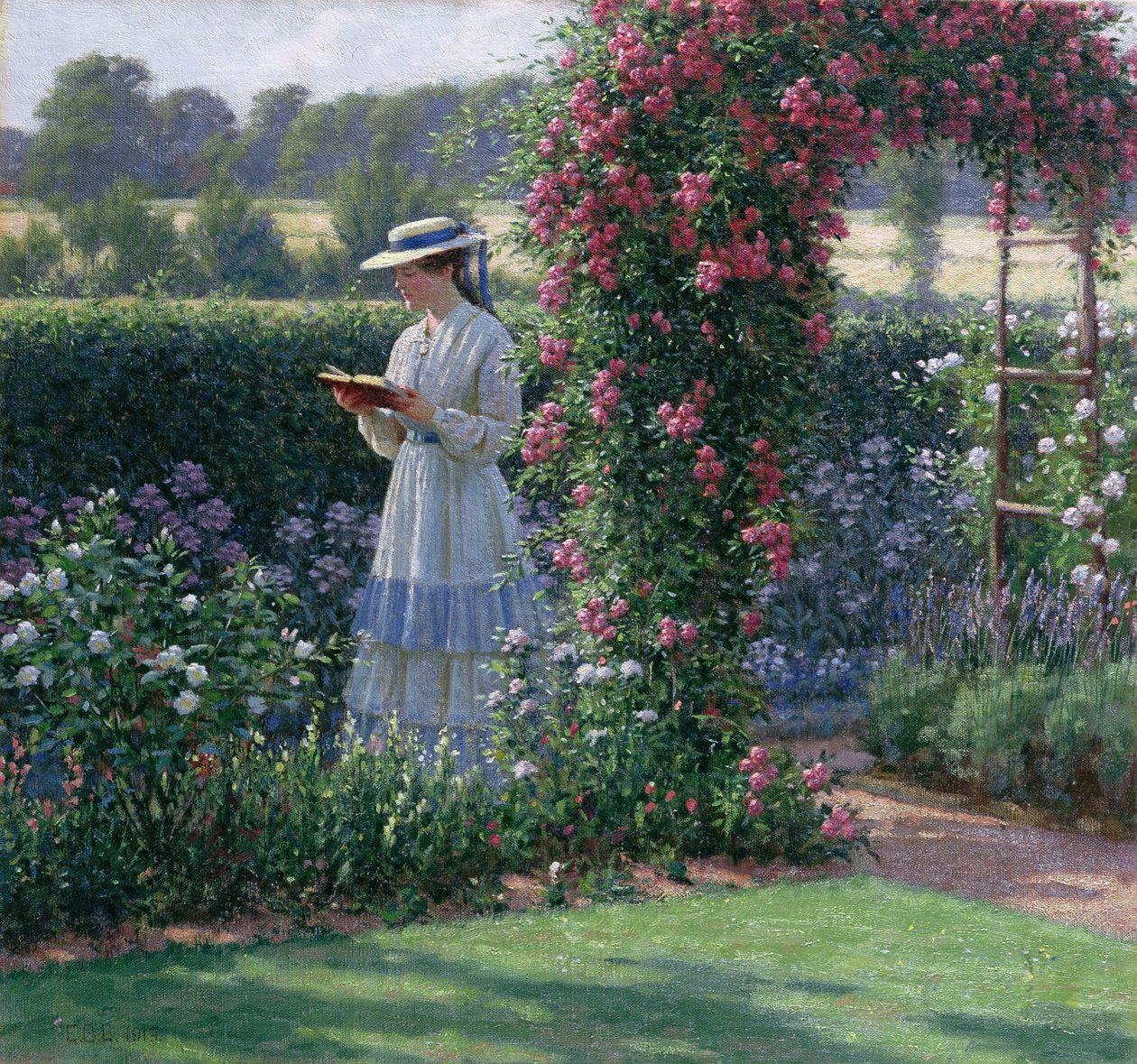 Sød ensomhed, 1919 af Edmund Blair Leighton