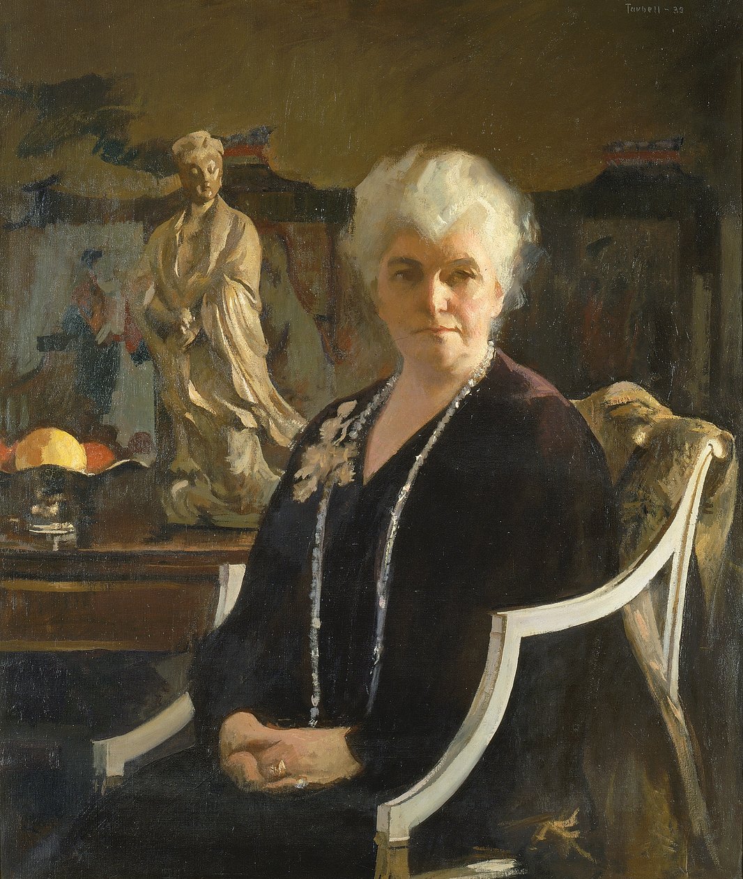 Fru Edmund C. Tarbell, 1933. af Edmund Charles Tarbell