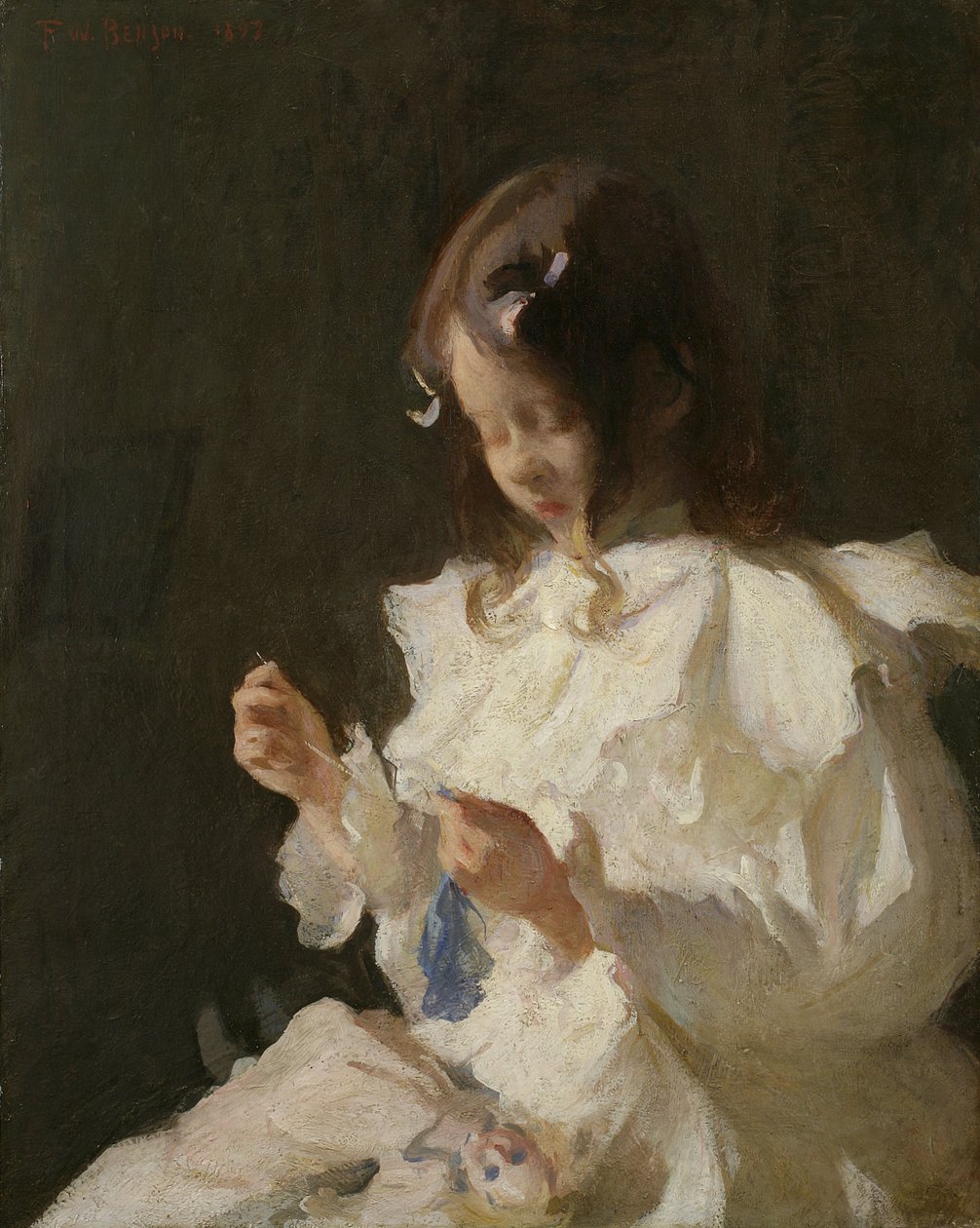Min datter Josephine af Edmund Charles Tarbell