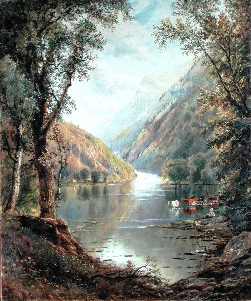 Scene i Catskills af Edmund Darch Lewis