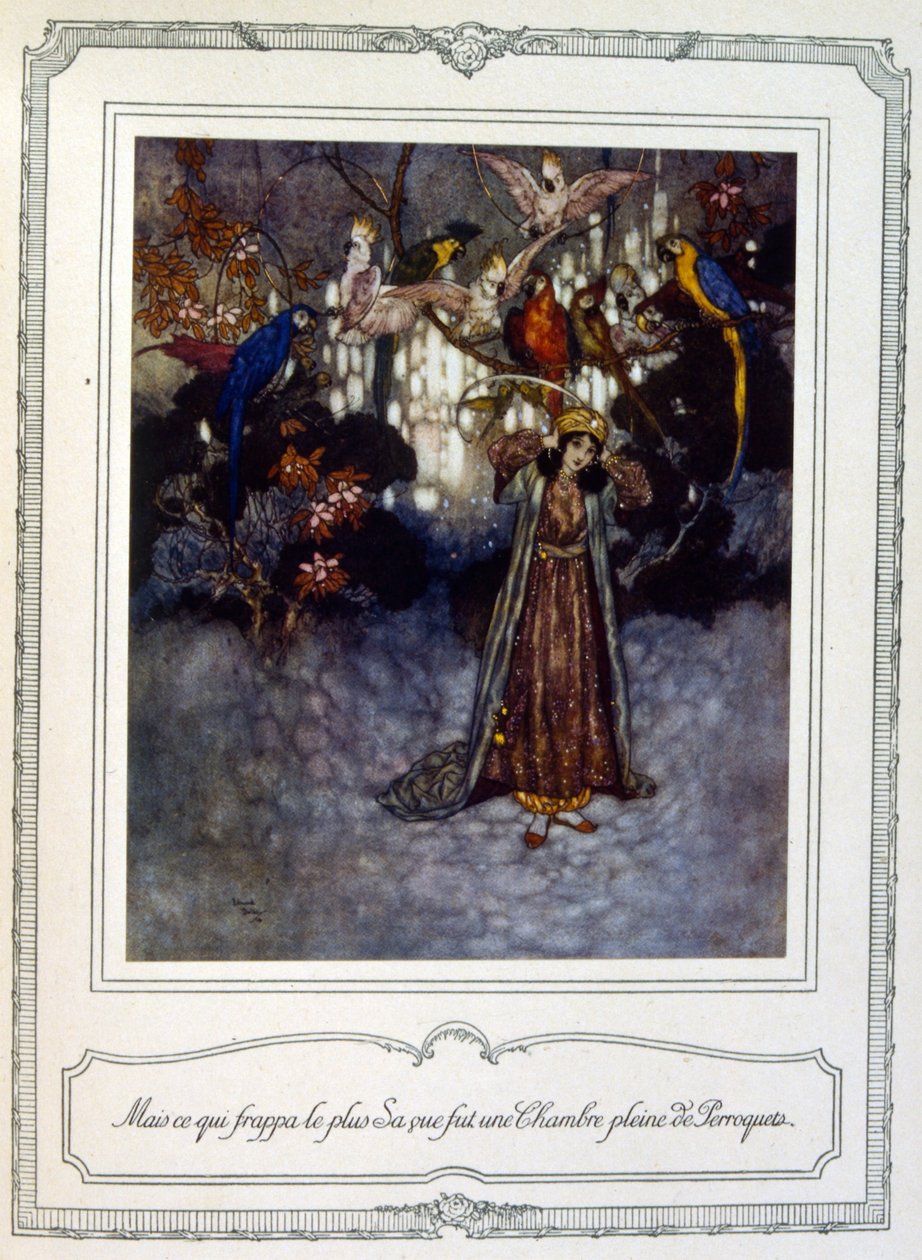 Skønheden og udyret af Edmund Dulac