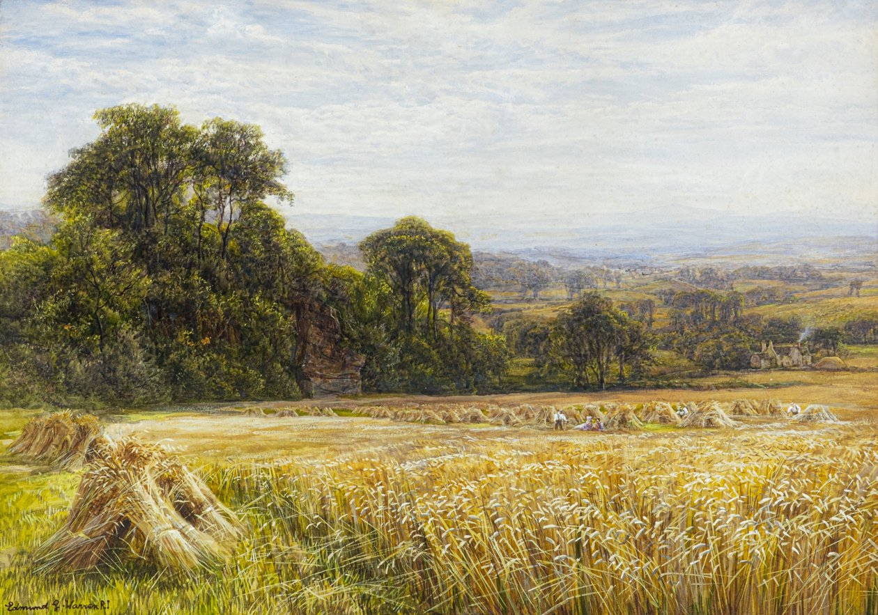 Høsttid (akvarel) af Edmund George Warren