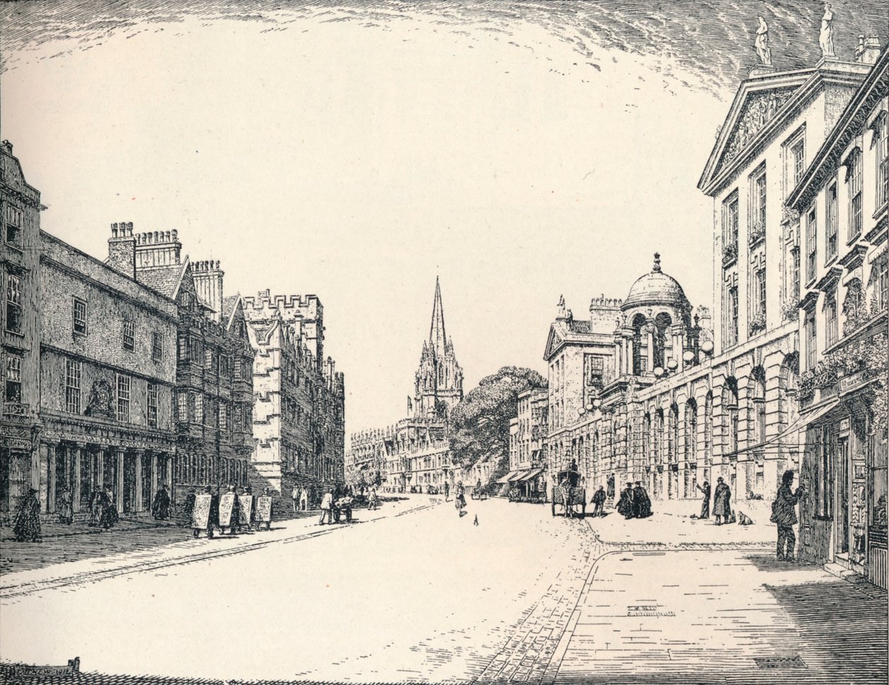 High Street, Oxford, 1905 af Edmund Hort New