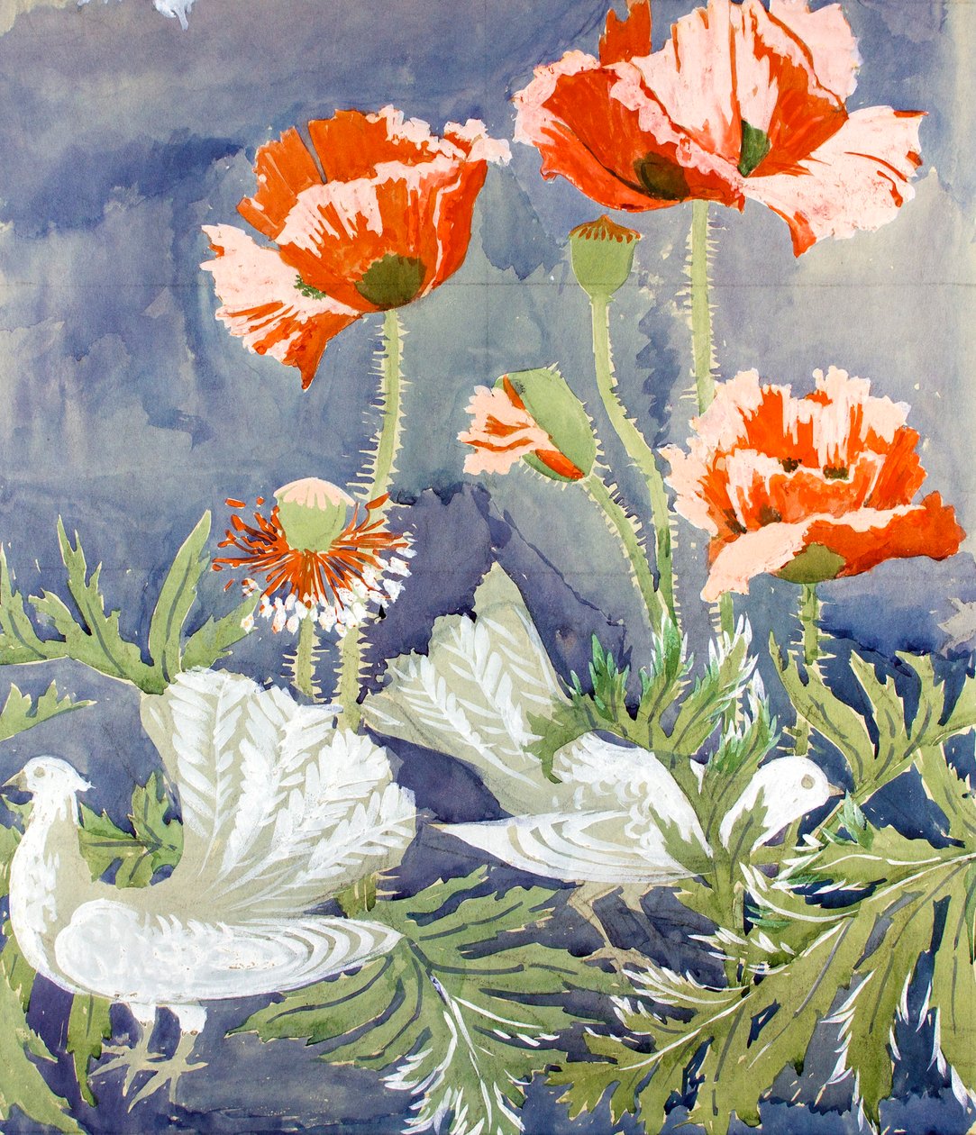Peace c1920 (gouache på papir) af Edmund Hunter