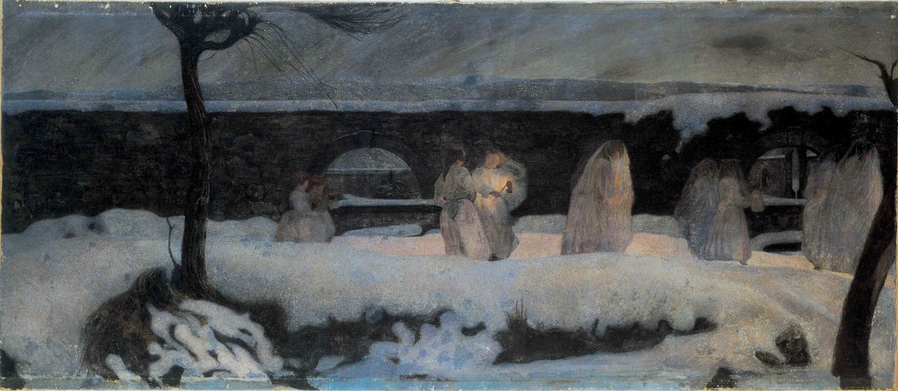 Begravelse Bianco White Funeral, 1901. af Edoardo Berta