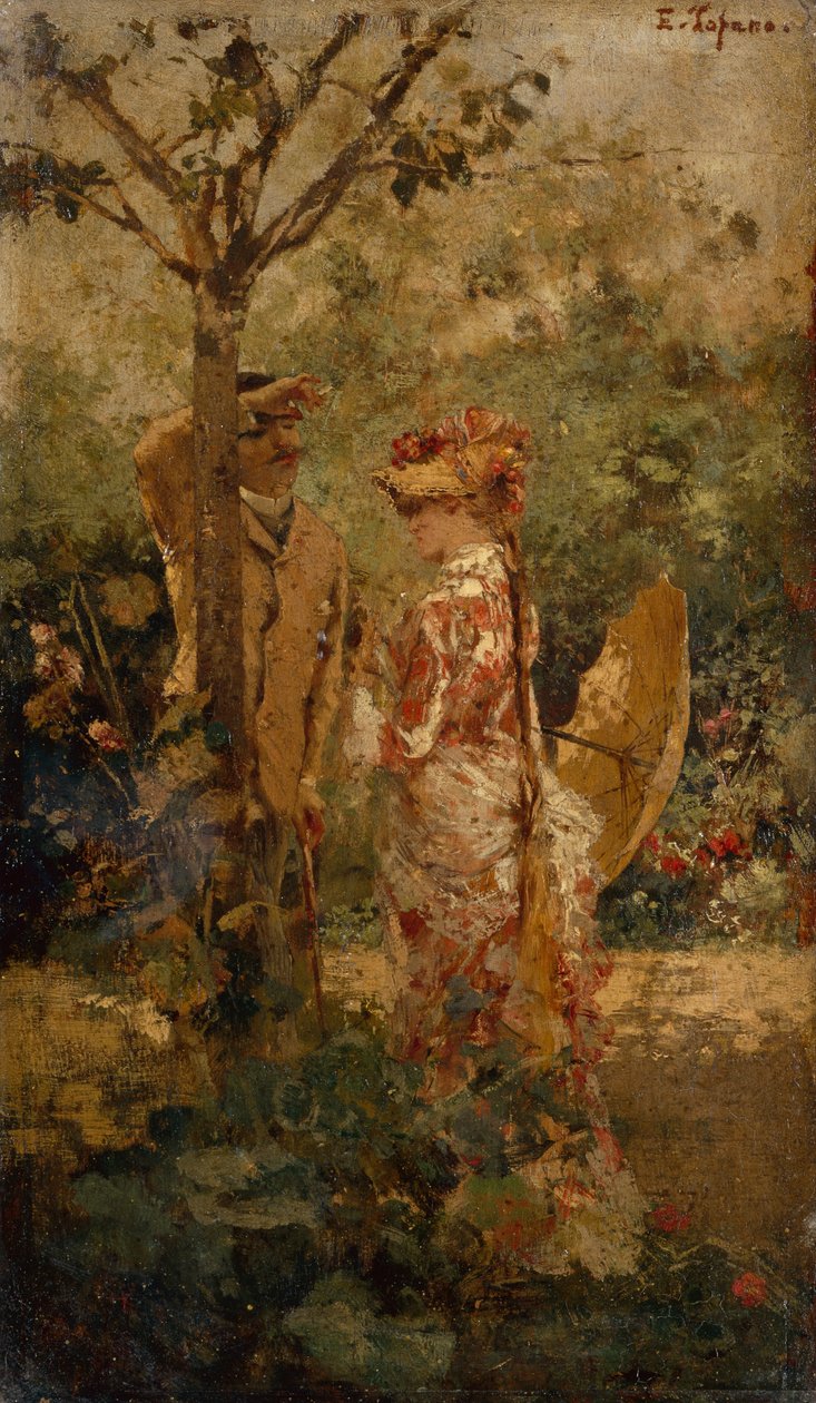 Udnævnelsen (olie) af Edoardo Tofano