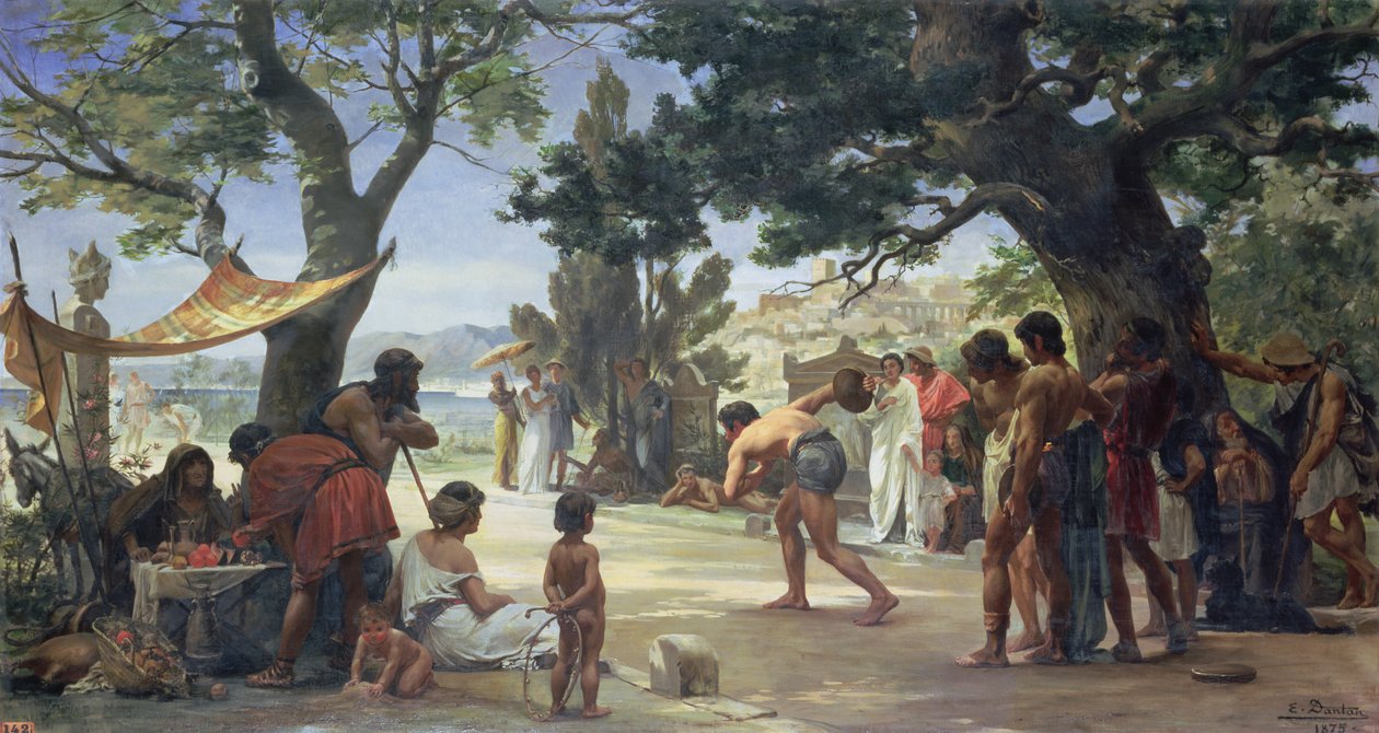 Kaster diskos, 1875 af Edouard Joseph Dantan