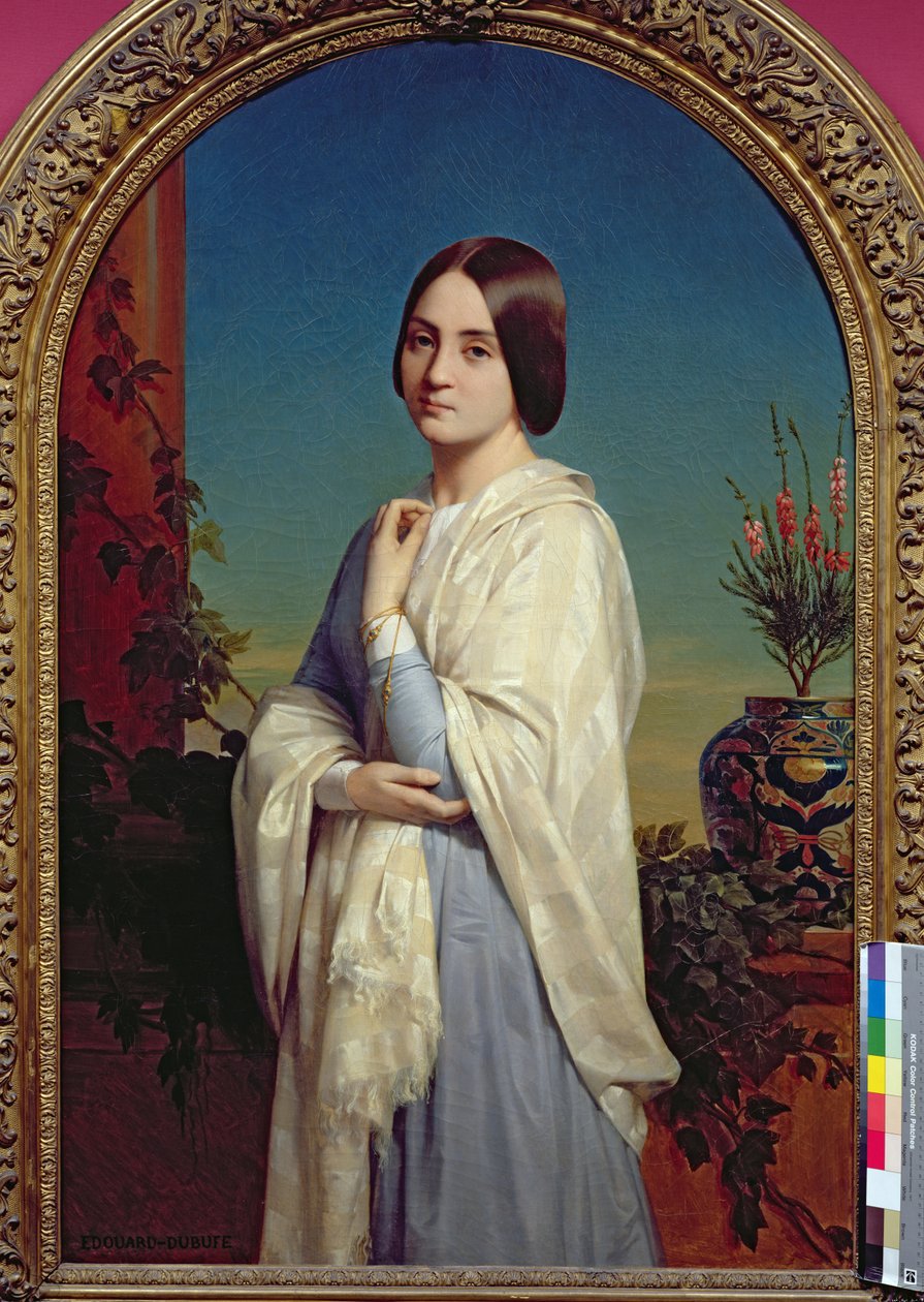 Madame Edouard Dubufe (1822-55) 1842 af Edouard Louis Dubufe