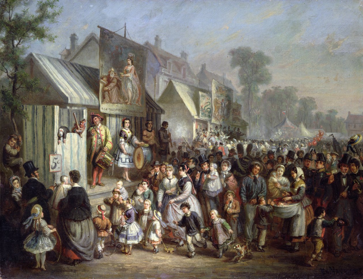 En fest i Saint-Cloud under det andet imperium af Edouard Vaumort