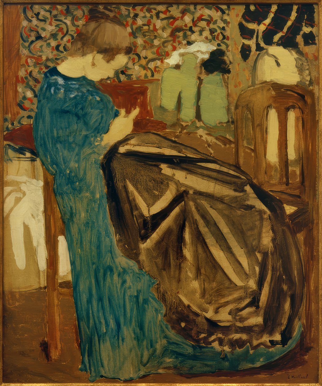 Syerske med stort stof af Edouard Vuillard