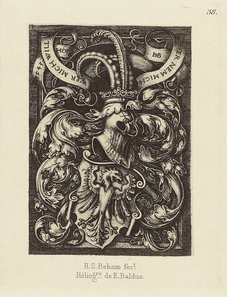 [Design af Hans Sebald Beham]. af Édouard Baldus
