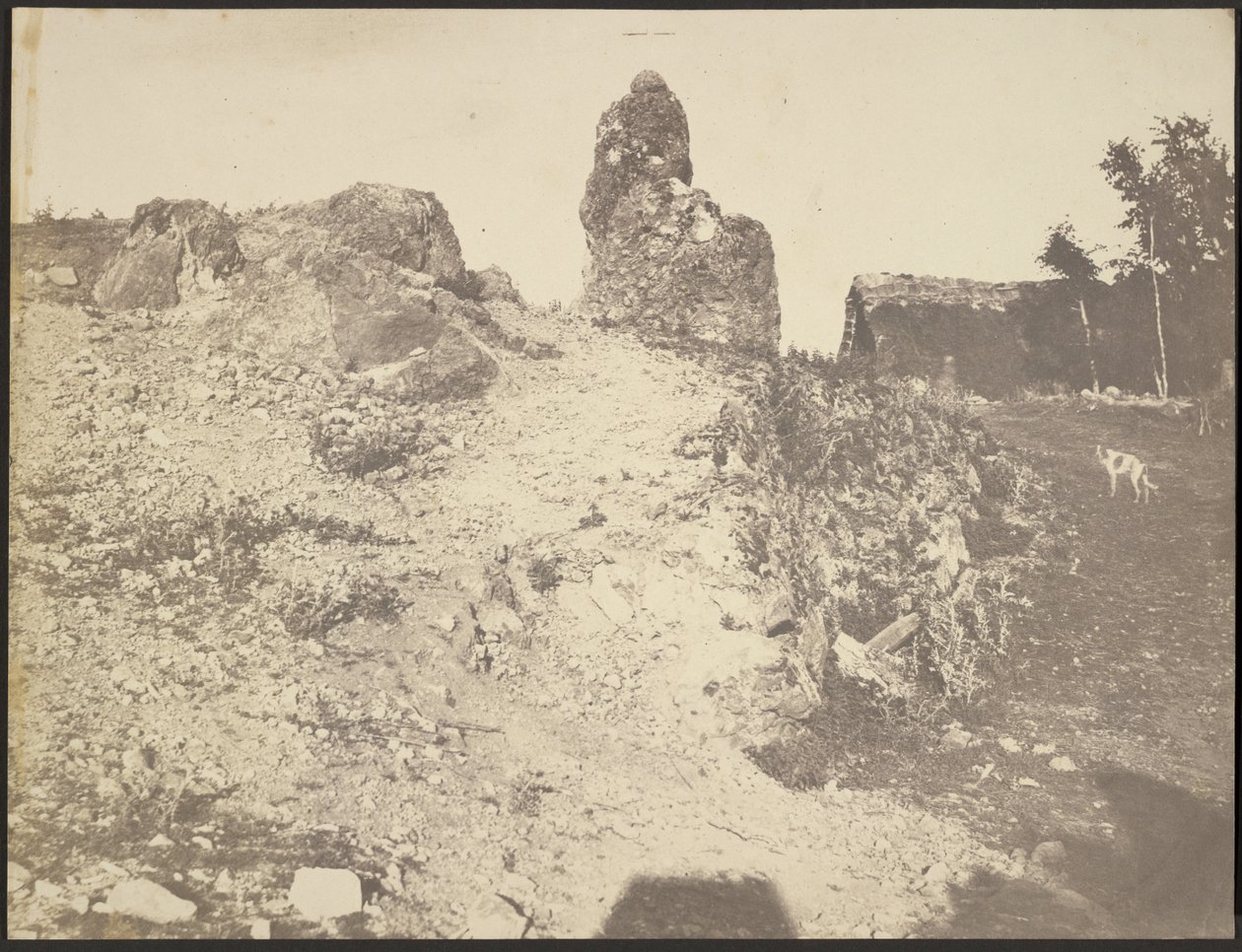 [Rocky Landscape] af Édouard Baldus