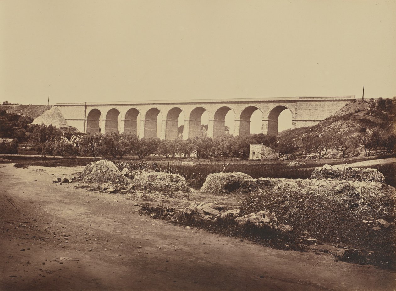 Bandol-viadukten. af Édouard Baldus