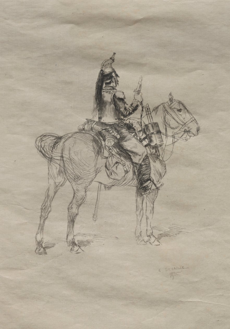 Kavaleristen, 1875. af Jean Baptiste Edouard Detaille