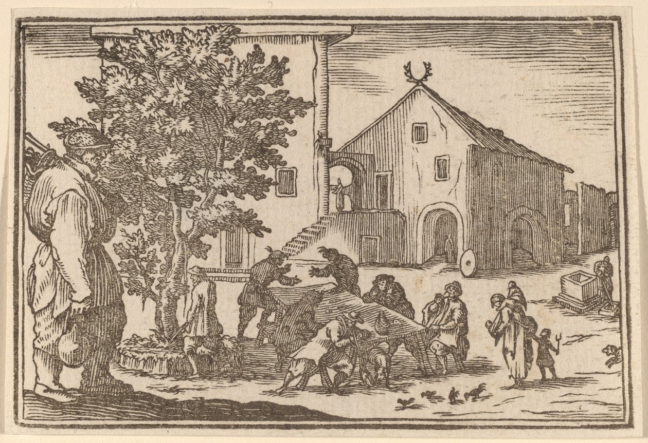 Værtshus af Edouard Eckman after Jacques Callot