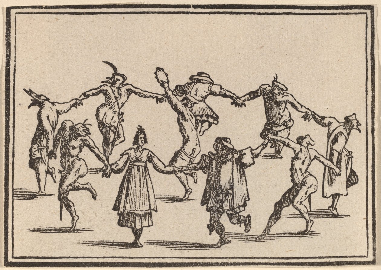 Dansen af Edouard Eckman after Jacques Callot