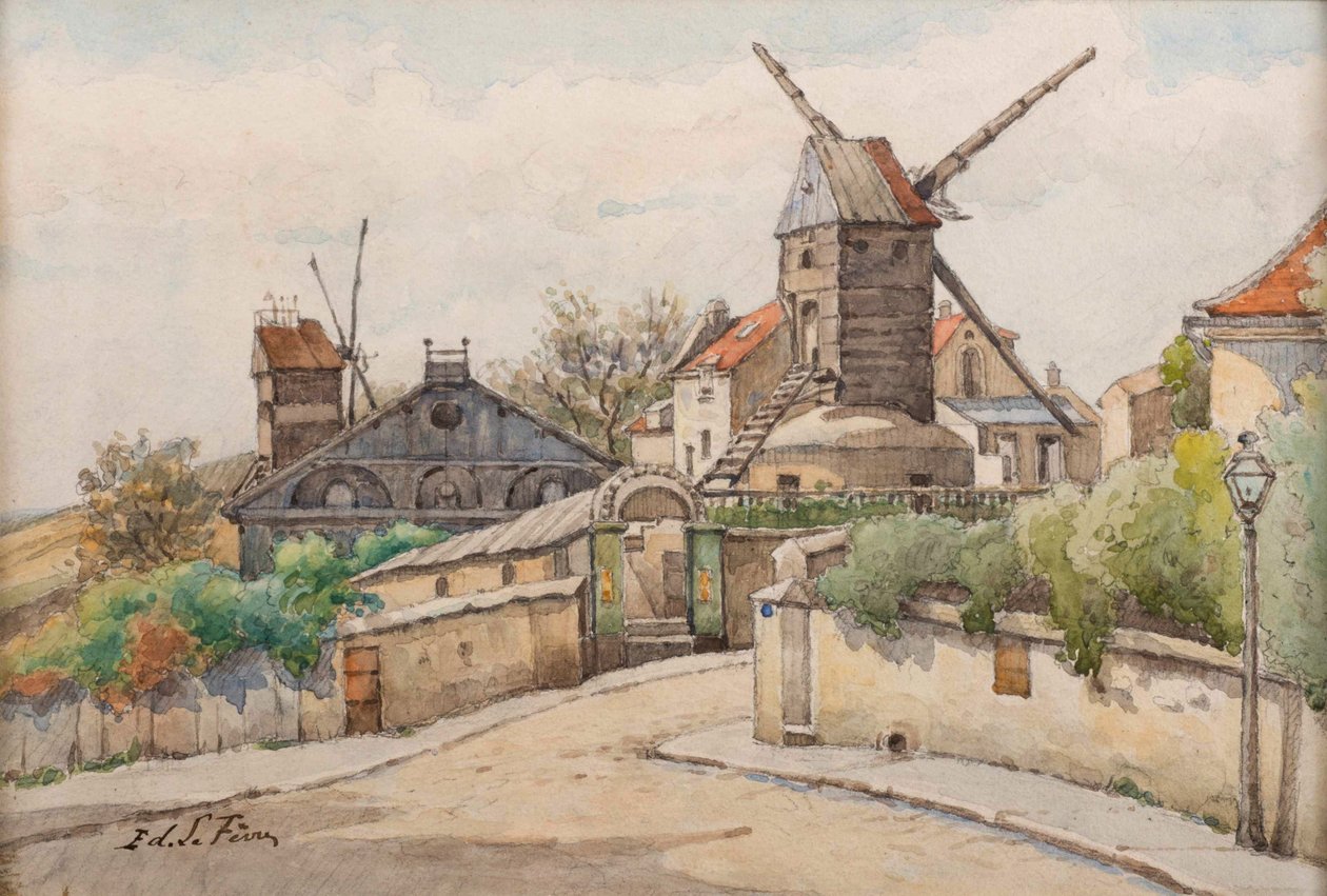 Moulin de la Galette, ca. 1895. af Edouard Lefèvre