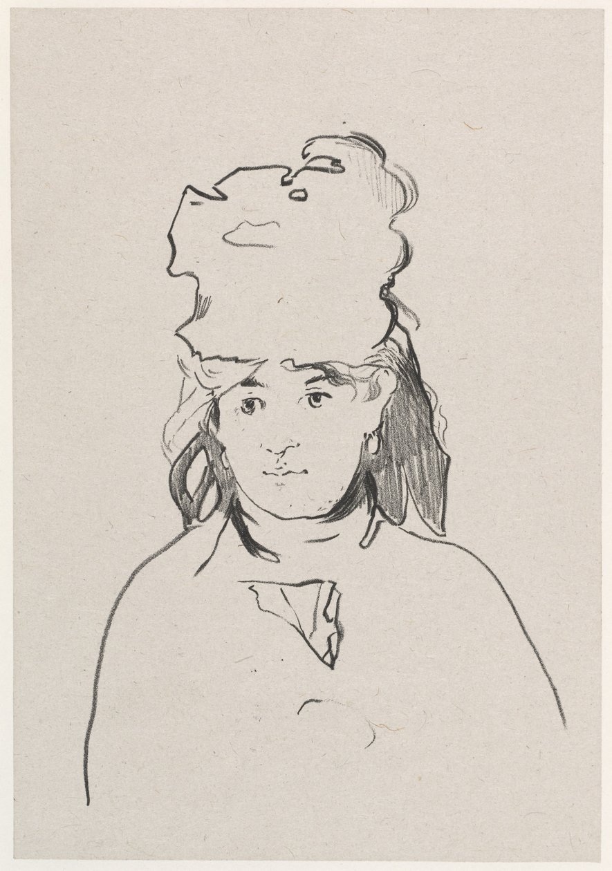 Berthe Morisot, 1872. af Édouard Manet