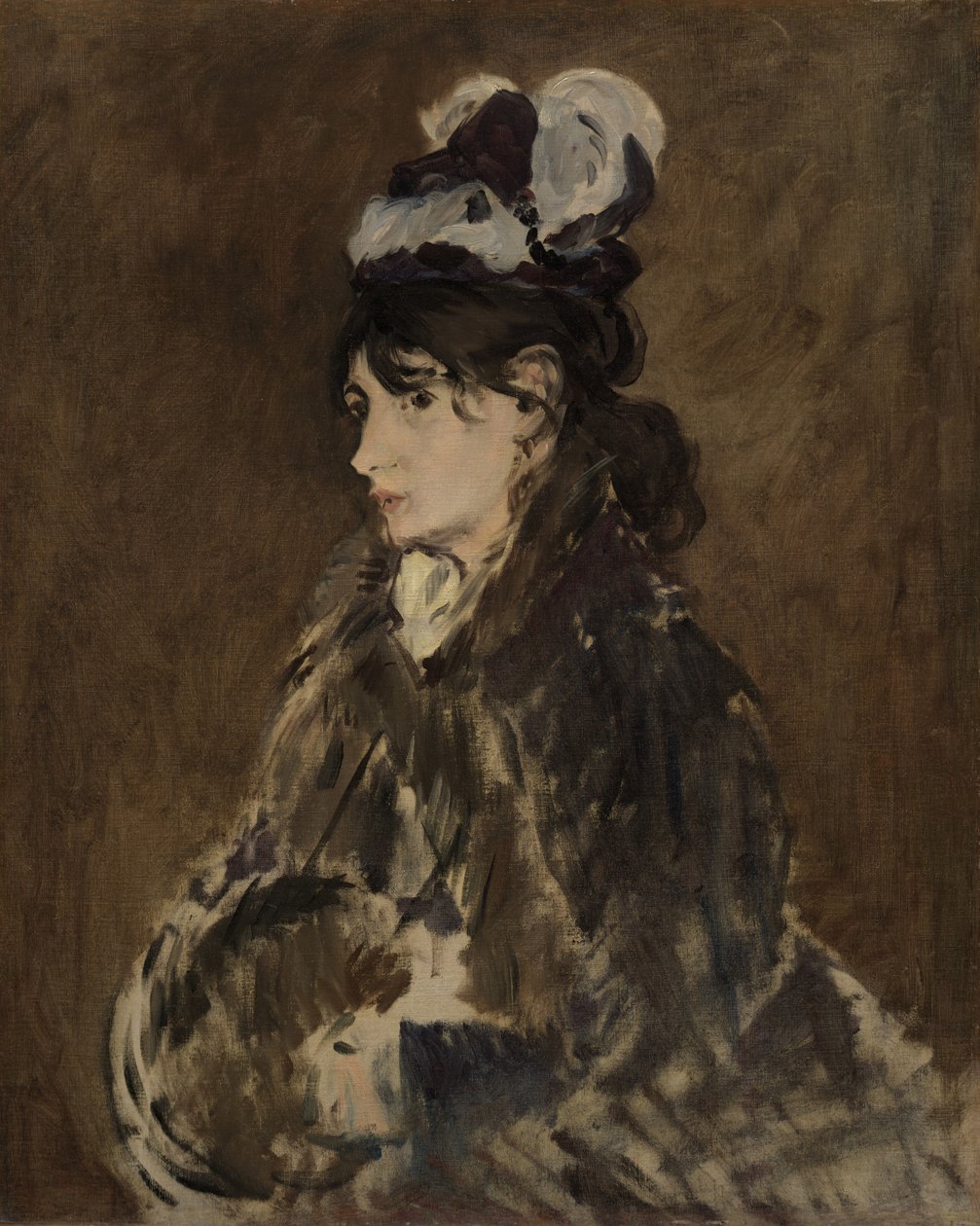 Berthe Morisot, c.1873 af Édouard Manet