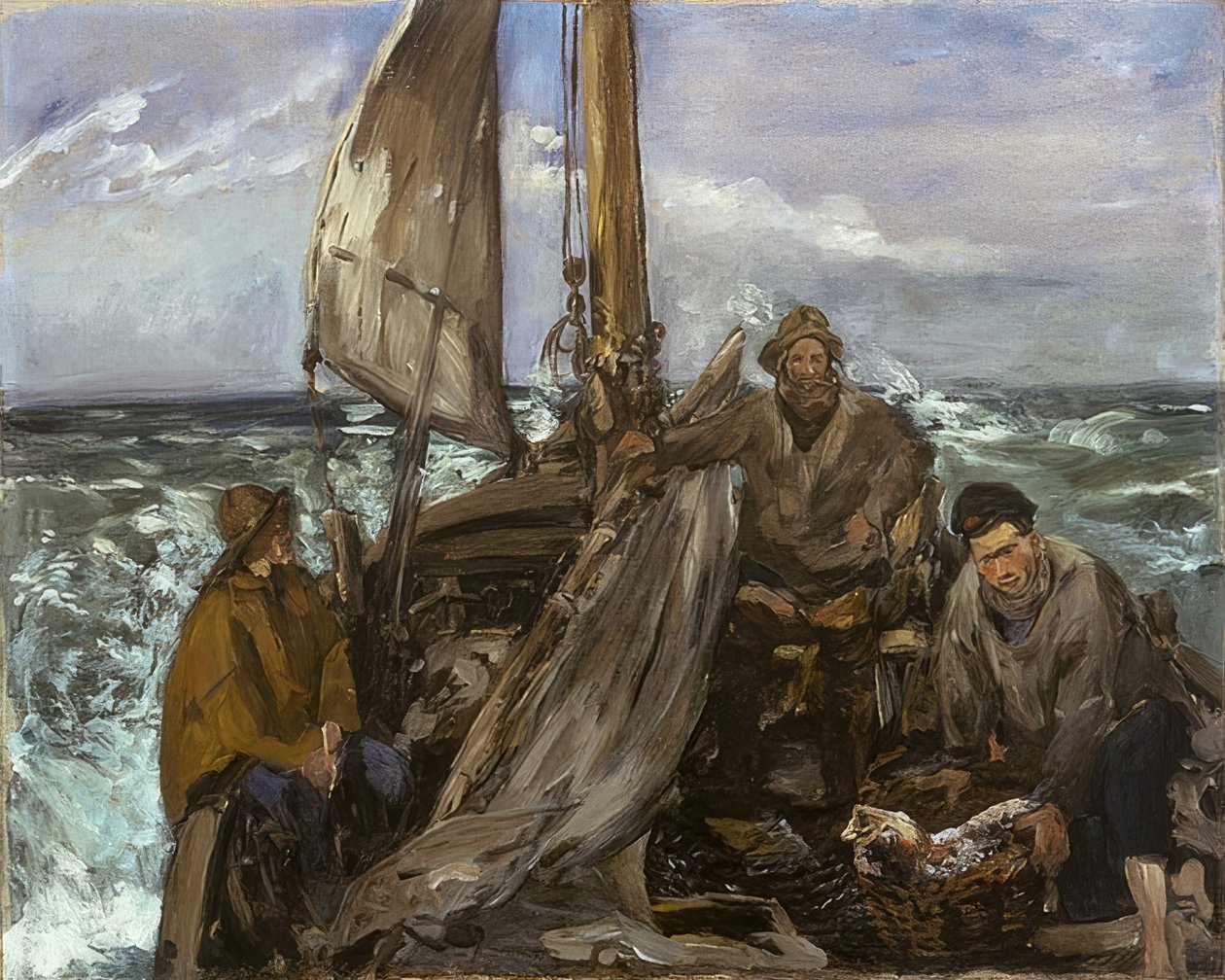 Havets arbejdere. 1873 af Édouard Manet