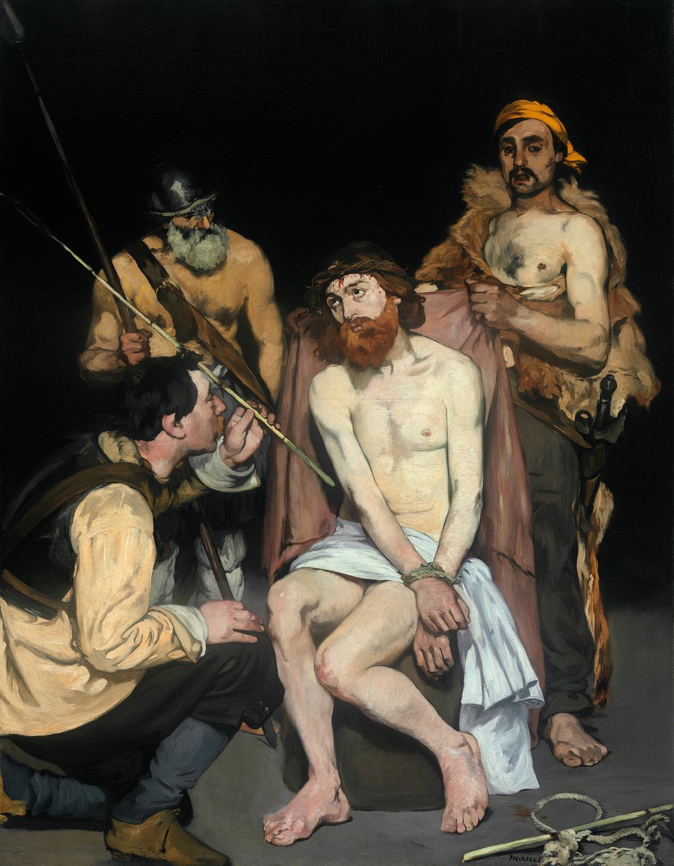 Jesus hånet af soldaterne, 1865. af Édouard Manet