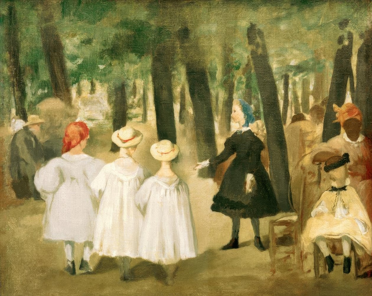 Børn i Tuilerierne af Édouard Manet