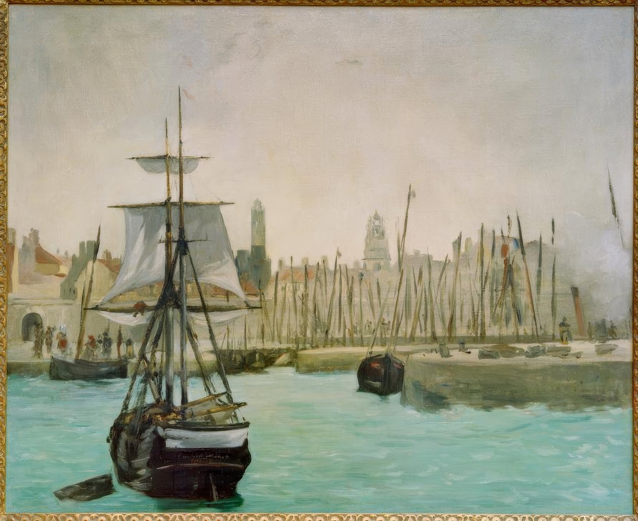 Havnen i Calais af Édouard Manet