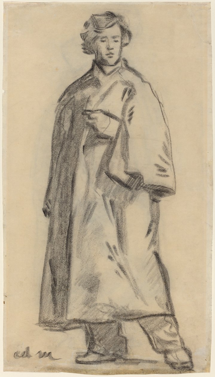 Mand iført en kappe [recto], 18521858. af Édouard Manet