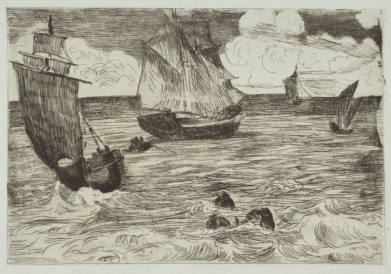 Marine, 1865-66. dani af Édouard Manet