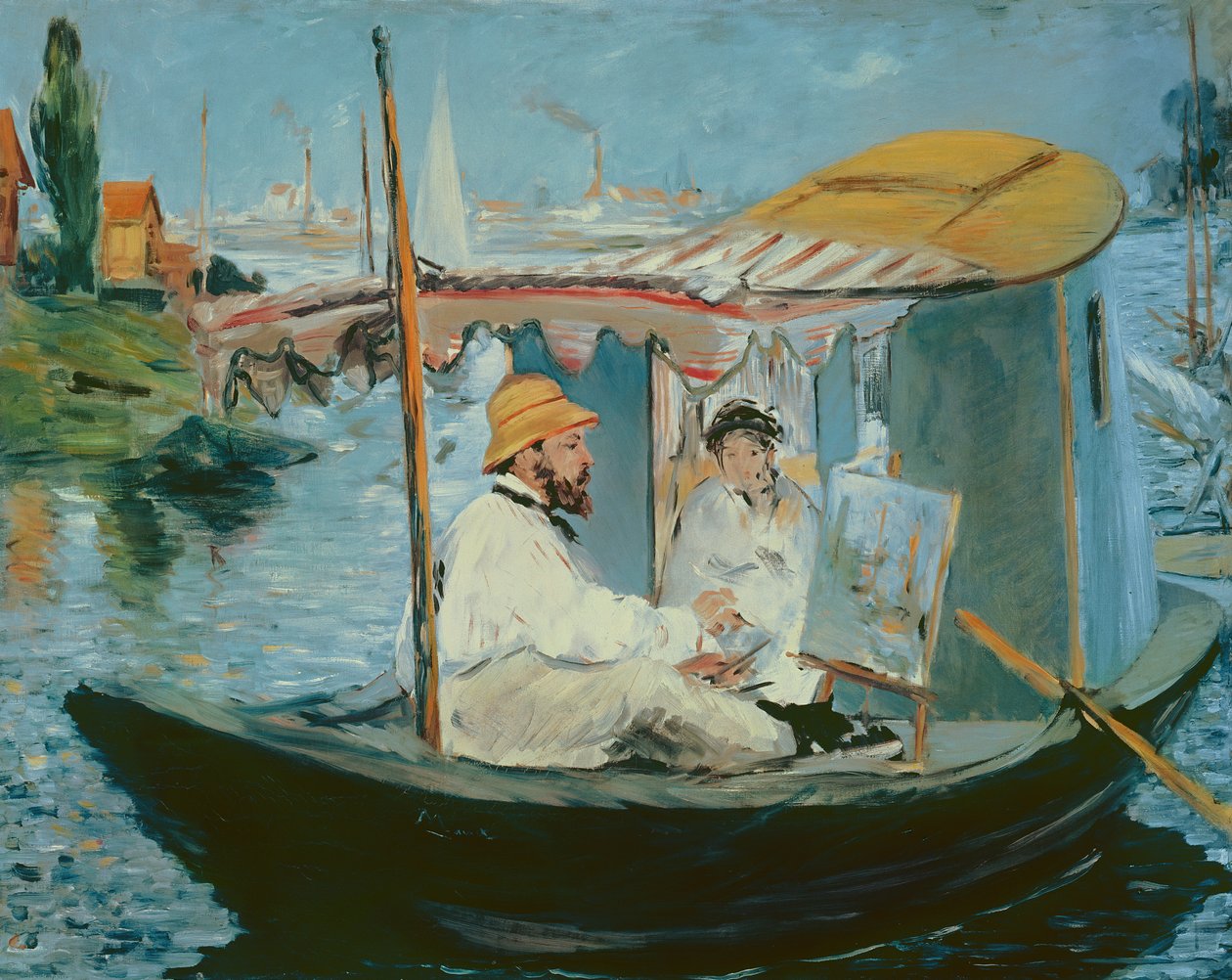 Monet i sit flydende studie af Édouard Manet