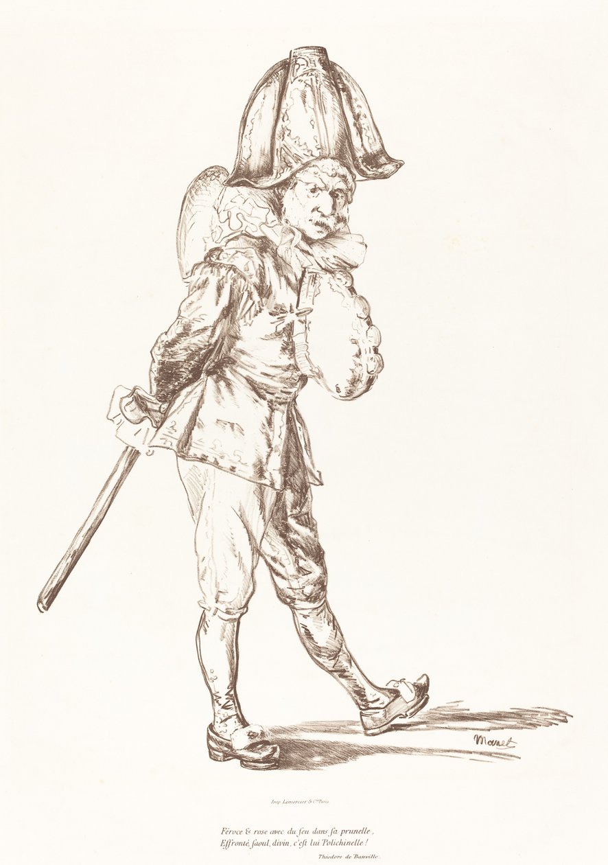 Punchinello af Édouard Manet