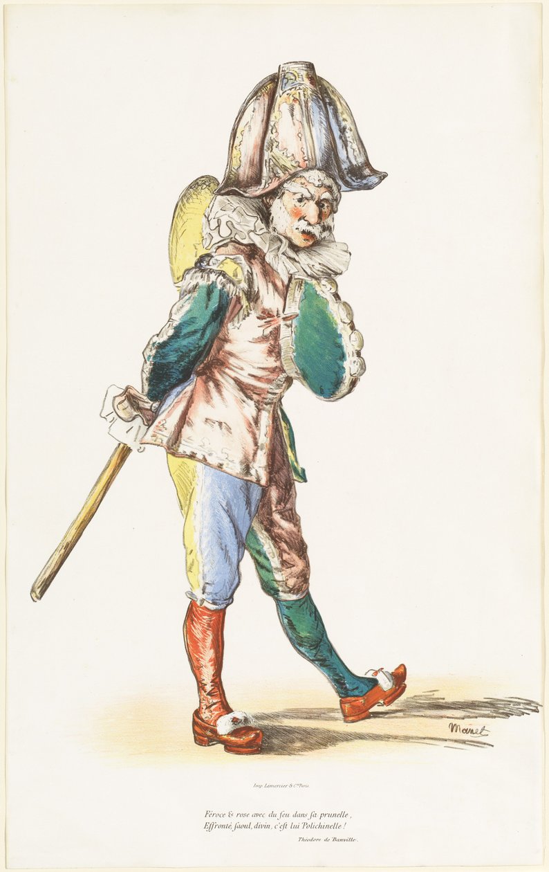Punchinello, 1874. af Édouard Manet