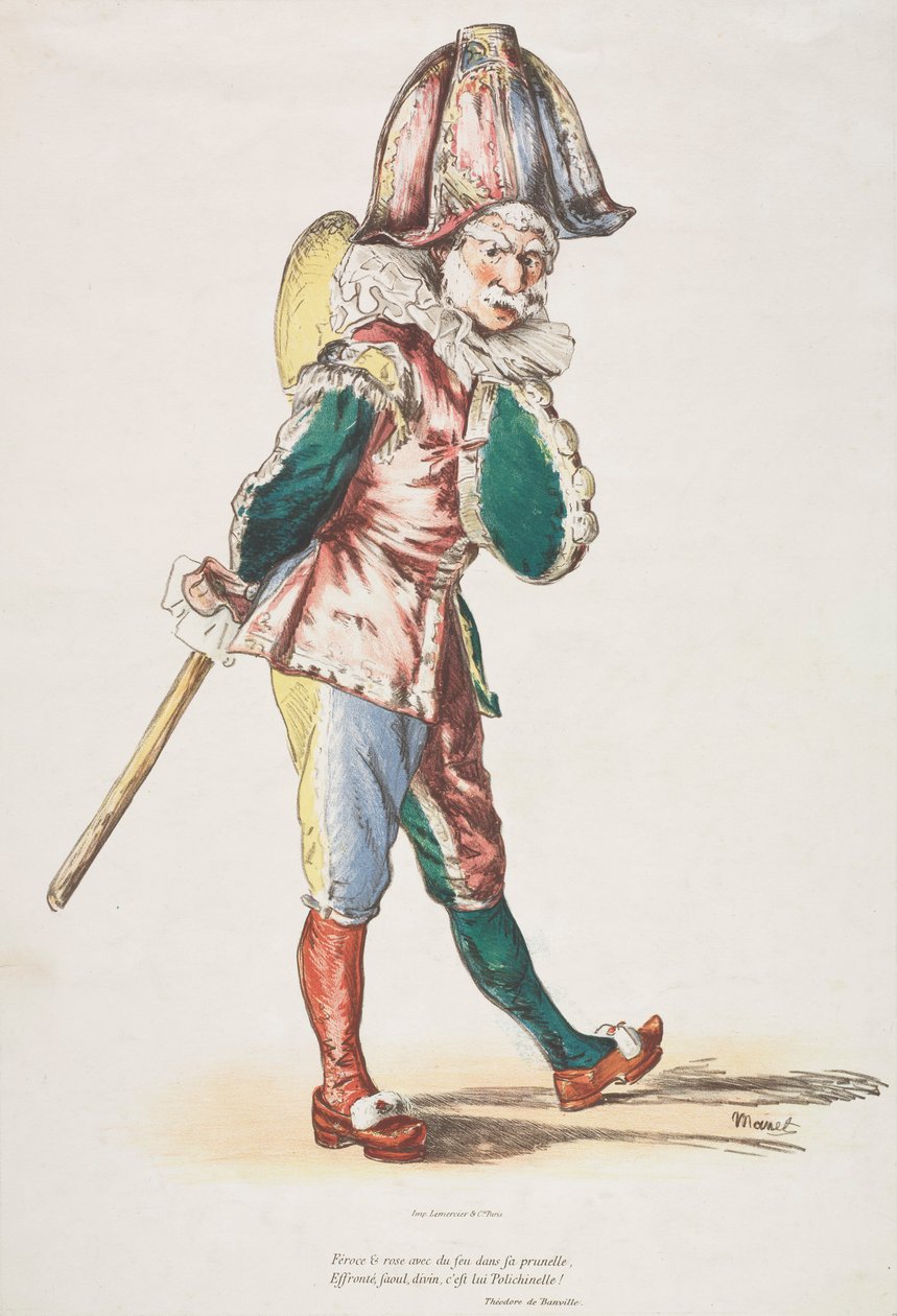 Polichinelle, 1876. af Édouard Manet