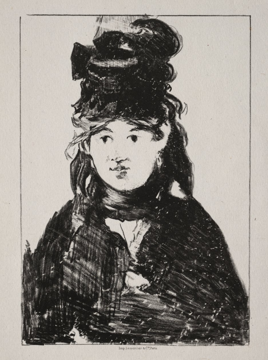 Portræt af Berthe Morisot af Édouard Manet