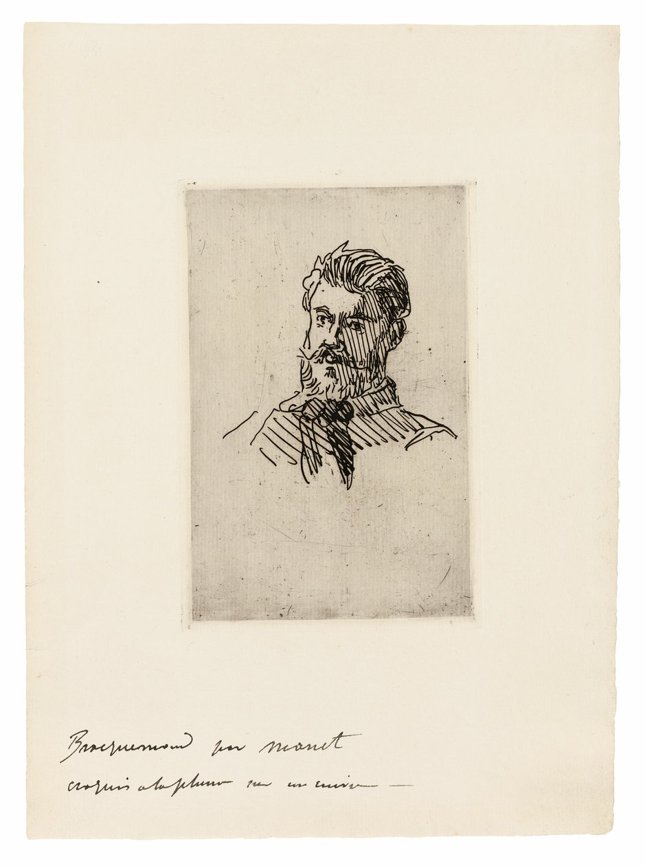 Portræt af Felix Bracquemond af Édouard Manet