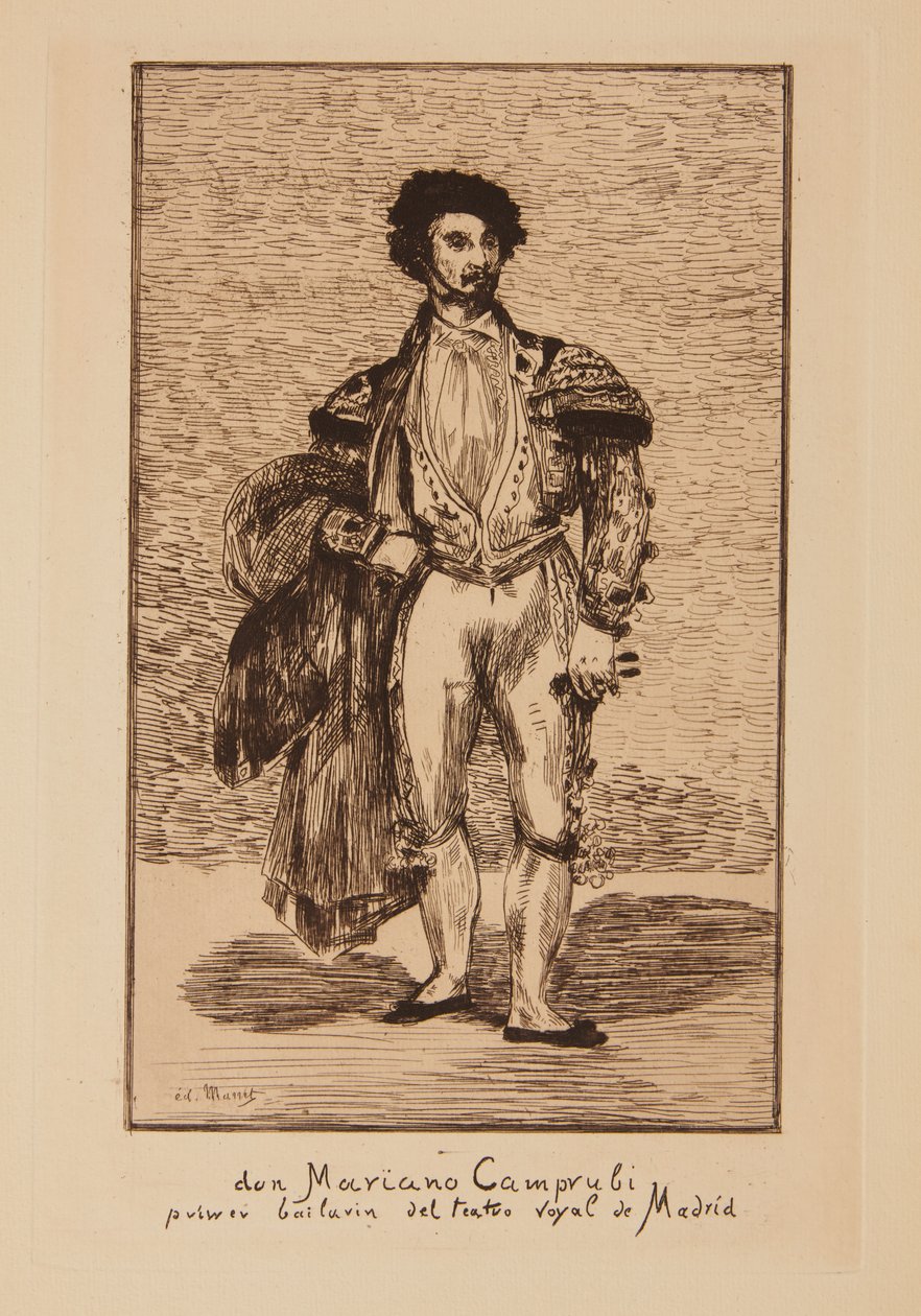 Danseren (Mariano Caprubi) af Édouard Manet
