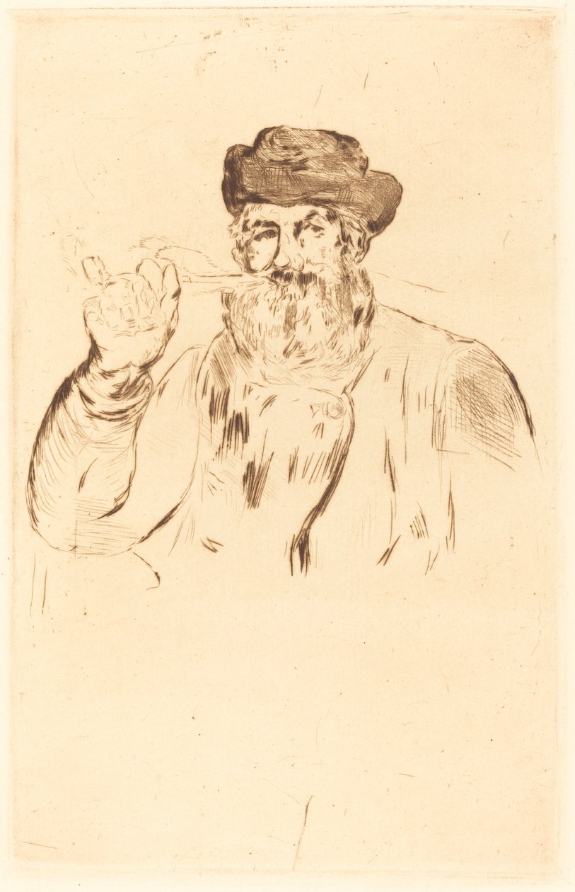 Rygeren, 1866. af Édouard Manet