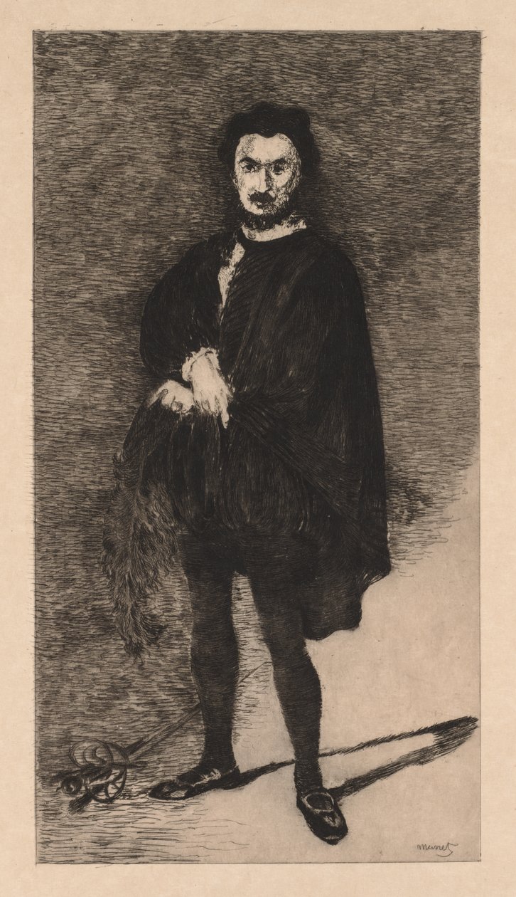 Den tragiske skuespiller af Édouard Manet