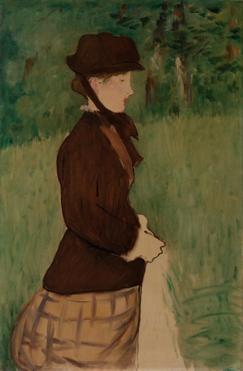 Ung kvinde i en have, 1879 af Édouard Manet